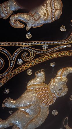 Large Intricate Embroidered Tapestry