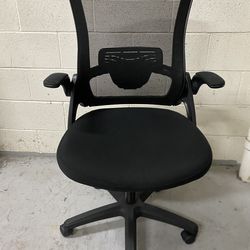 NEO CHAIR Ergonomic Black Office Adjustable High Back Mesh Chair w/ Flip-up Arms