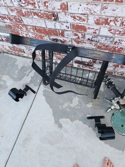 Yamaha Drive2 golf cart bag holder, basket and sod bottle holder