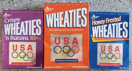 1996 US Olympic Wheaties Cereal Boxes