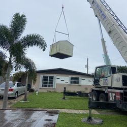 Sheds Relocated ,,, Movemo Casita de patio Rv Container Rv Crane Available 