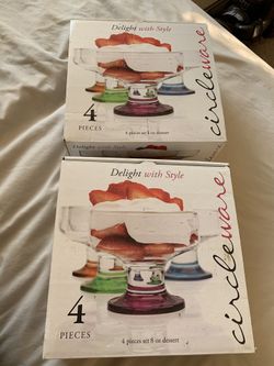 New in the box Delight with style 8 pieces set 8 oz dessert!
