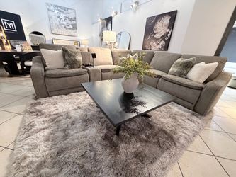 Brown  Fabric Sectional Sofa