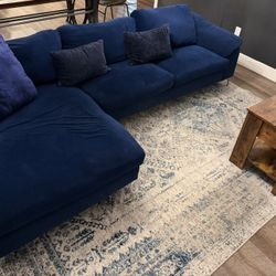 Low Profile Couch and Rug