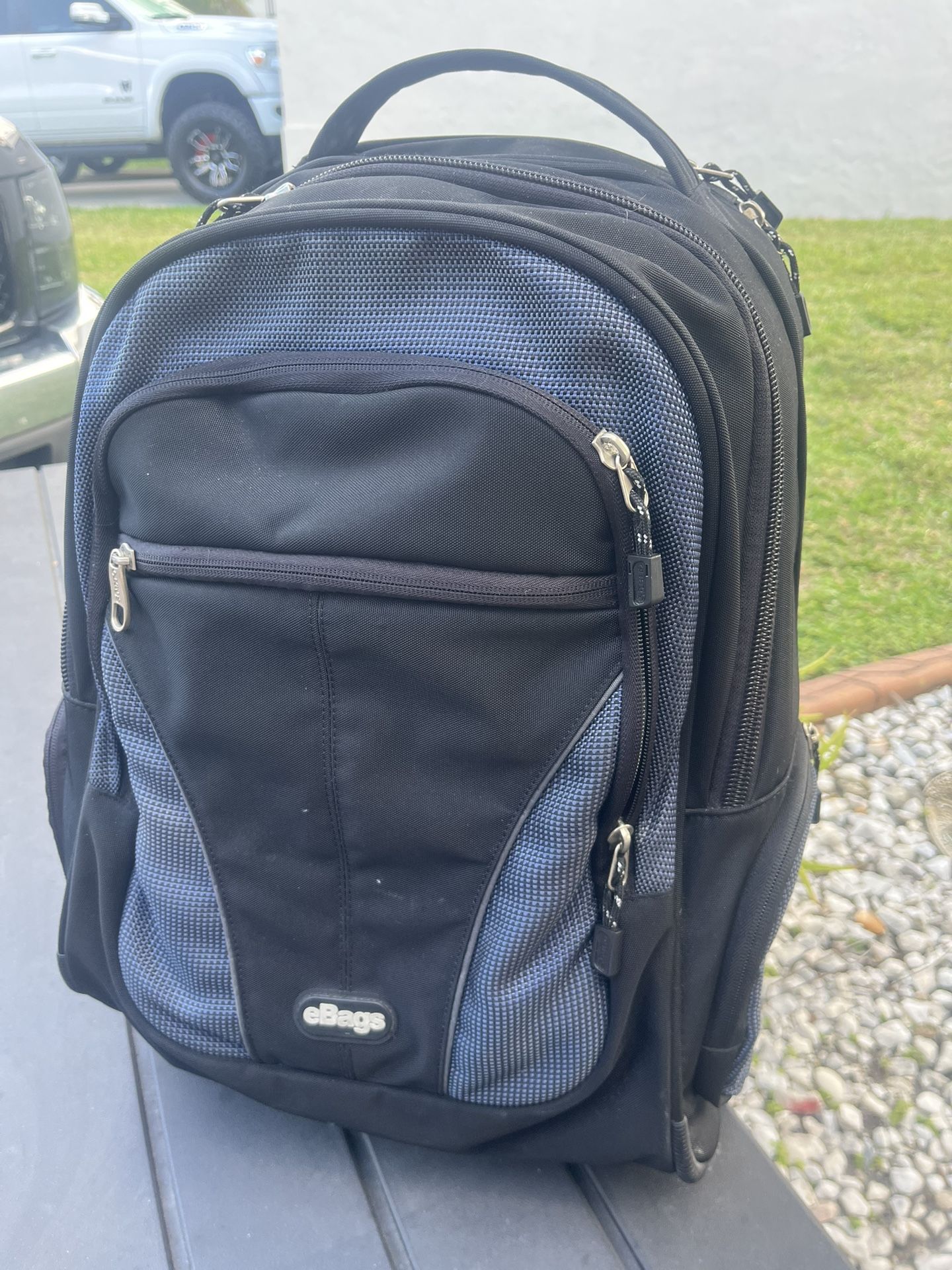 E Bags awesome rolling backpack