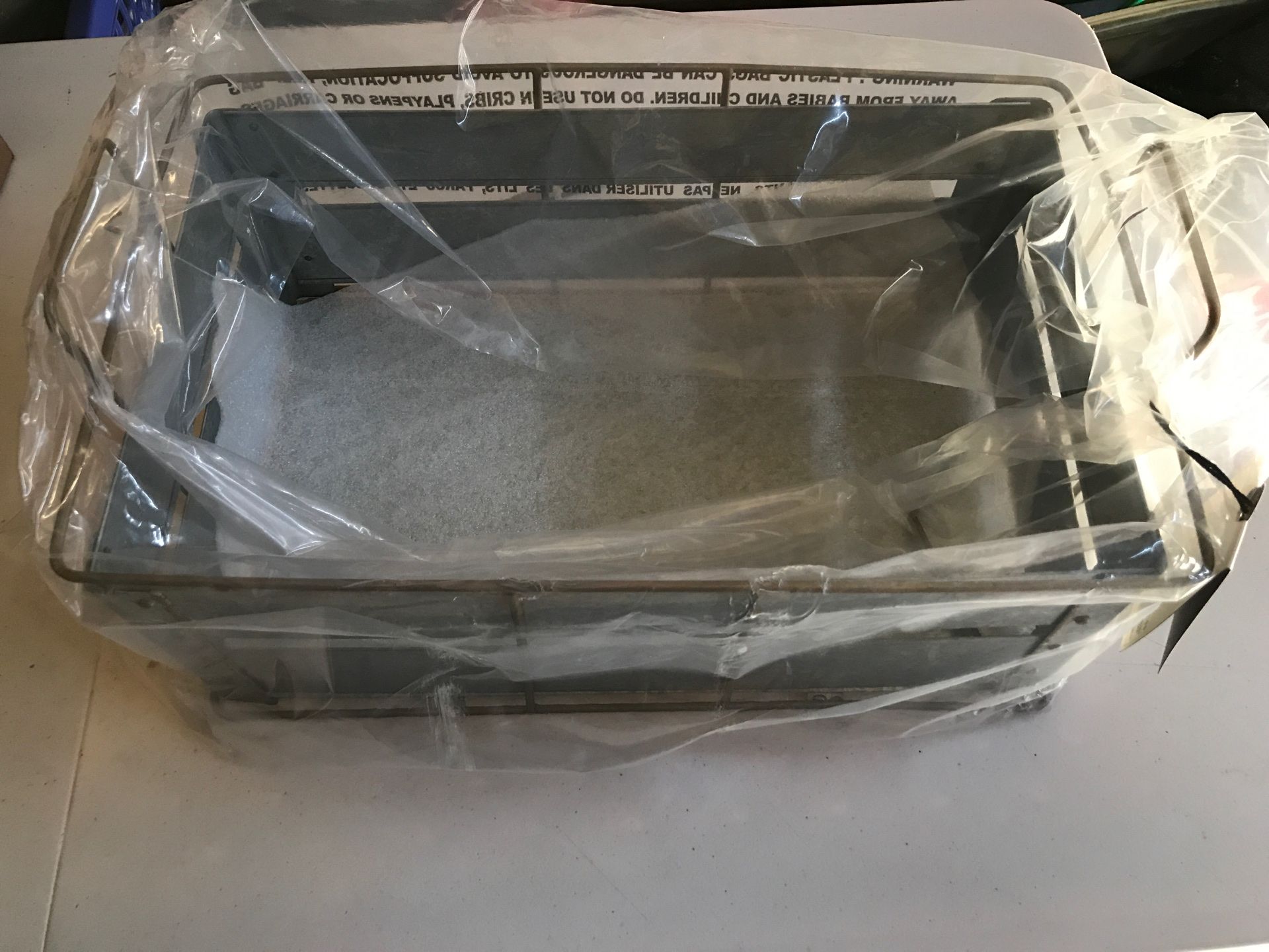 Storage bin galvanized metal