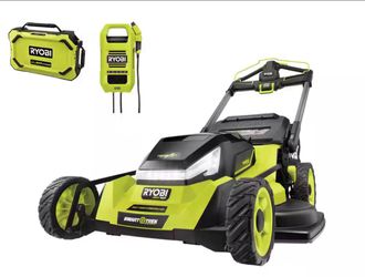 Ryobi 80V HP Brushless Battery Cordless Electric 30 in. Multi-Blade Lawn Mower with Battery and Charger