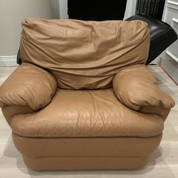 2 Genuine Leather Chairs From Macy's 