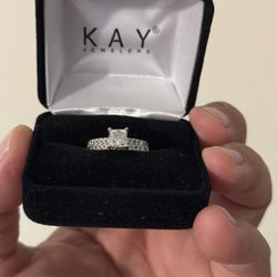 Wedding ring plus band