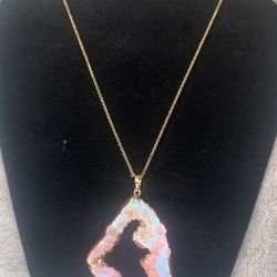 Necklace With Stone Pendant