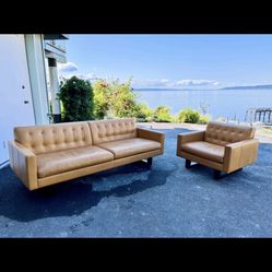 Room & Board Leather Couch… Can Deliver