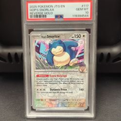 2025 Pokémon Journey Together Snorlax Hops Holo PSA 10