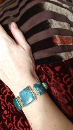 Oregon Moss agate bracelet