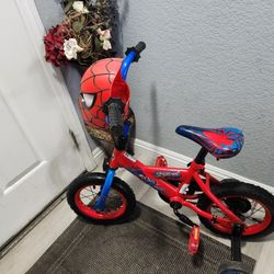 Huffy Bike Spider Man Kids Like New Ready To Ride 