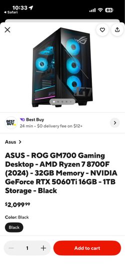 ASUS ROG GM700 Gaming Desktop PC