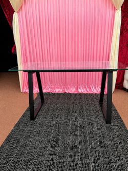 Glass desk