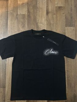 Amiri Black Crystal Logo T-Shirt