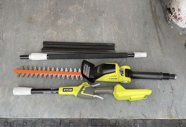 RYOBI 40V 18 in. Cordless Battery Pole Hedge Trimmer (Tool-Only