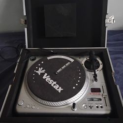 ULTRA RARE VESTAX PDX 2300 DIRECT DRIVE TURNABLE! & ROADCASE! 