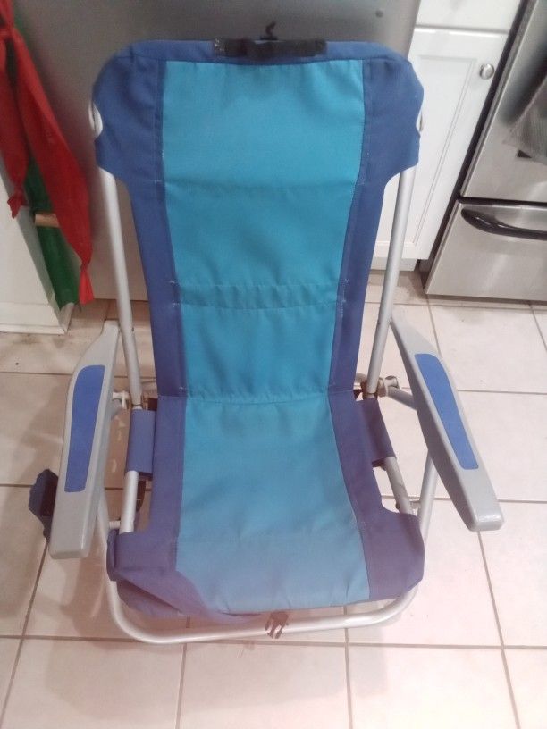 Reclining Backpack Beach Chair with Cooler Bag