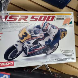 Kyosho NSR 500 RC motorcycle kit with moving Rider