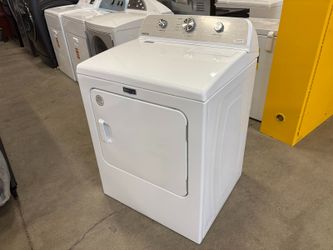 MAYTAG White Front Load Electric Dryer with Wrinke Prevention Cycle Model: MED4500MW0