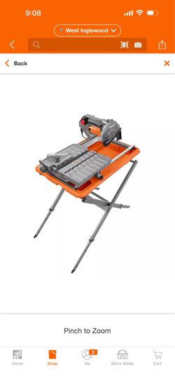 RIDGID 9-Amp 7 in. Blade Corded Wet Tile Saw with Stand