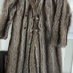 Givenchy Raccoon Fur Coat Size L