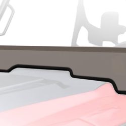 Front Half Windshield for Pioneer 1000 16-25, Dark Tinted Durable Front Half Windscreen Hard Coated Scratch Resistant Windshield for Honda Pioneer 100