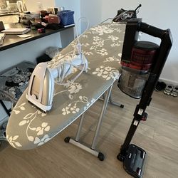Ironing Table With Free Vacuum & Steamer