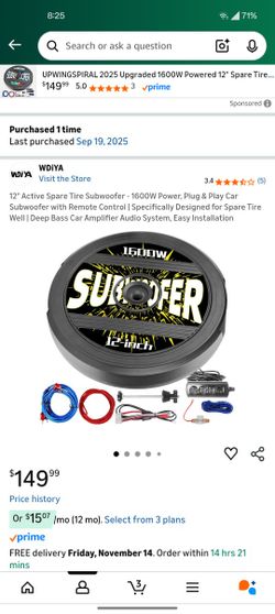 Spare Tire Subwoofer