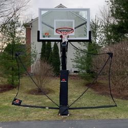 Goalrilla 72 inch in ground basketball hoop, adjustable basketball court 