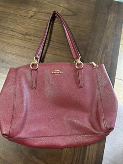 coach burgundy bag