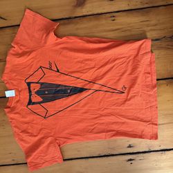 Nike Off-white T-shirt Orange. Size L