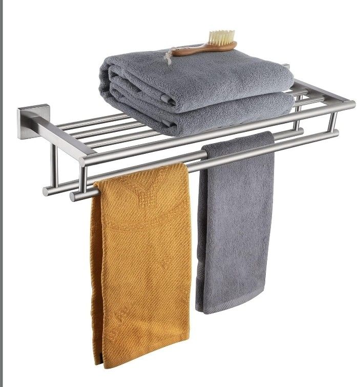 **BRAND NEW** 20 Inch Towel Rail Towel Shelf with Double Towel Bars