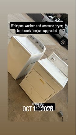 Washer and dryer