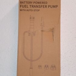 Automatic Battery Powered Fuel Transfer Pump 19-in Long