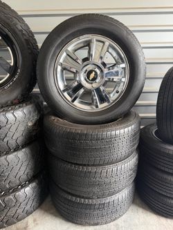 20” Bridgestone Alenza A/S 275/60R20 Tires Rims Chevrolet, GMC and Dodge Ram 1500