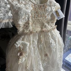 Nuevo Vestido Y Accesorios De Bautzo