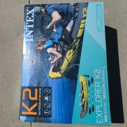 Explorer K2 2-Person Inflatable Kayak Set and Air Pump
