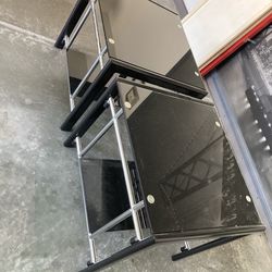 Heavy duty tampered glass side tables new