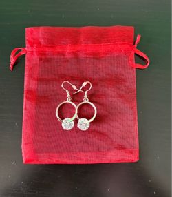 Diamond drop earrings