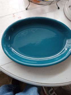 Gaetano Pottery Platter 15 And 1/2 In Oval