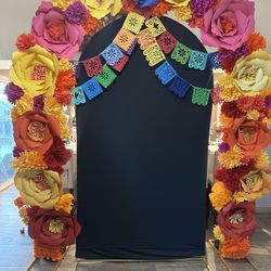 Mexican Paper Flower Arch