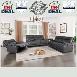 POWER RECLINE SOFA SETY: 25% OFF CLEARANCE TAG
