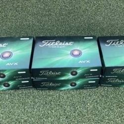 NEW GOLF BALLS Titleist AVX 3 Dozen 36 WHITE NEWEST EDITION in Box