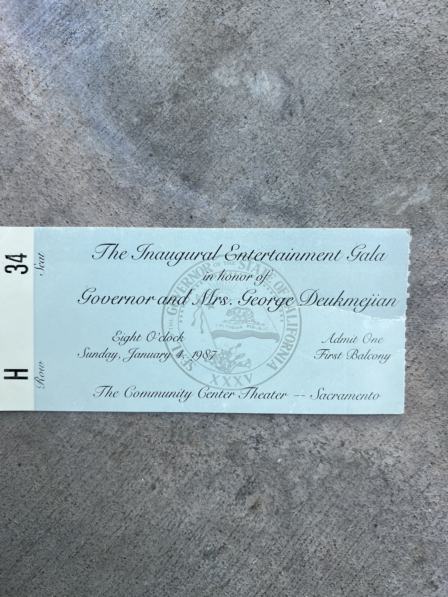 Vintage Ticket