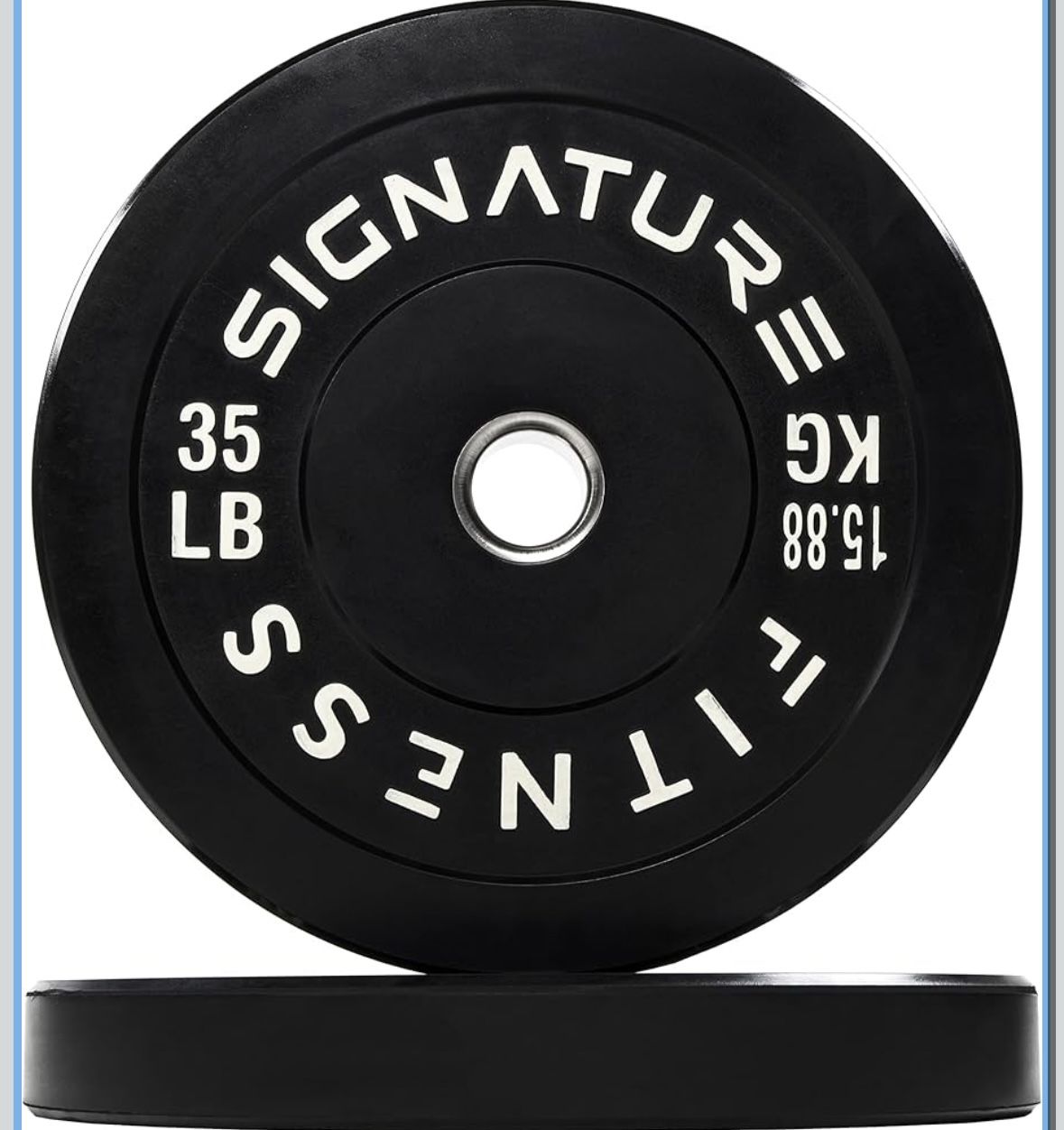 BRAND NEW Fitvids 35LB Olympic Bumper Plates Set