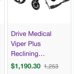 Viper Plus Wheelchair excellent condition
