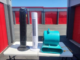 2 Tower Fans And Industrial Carpet Blower